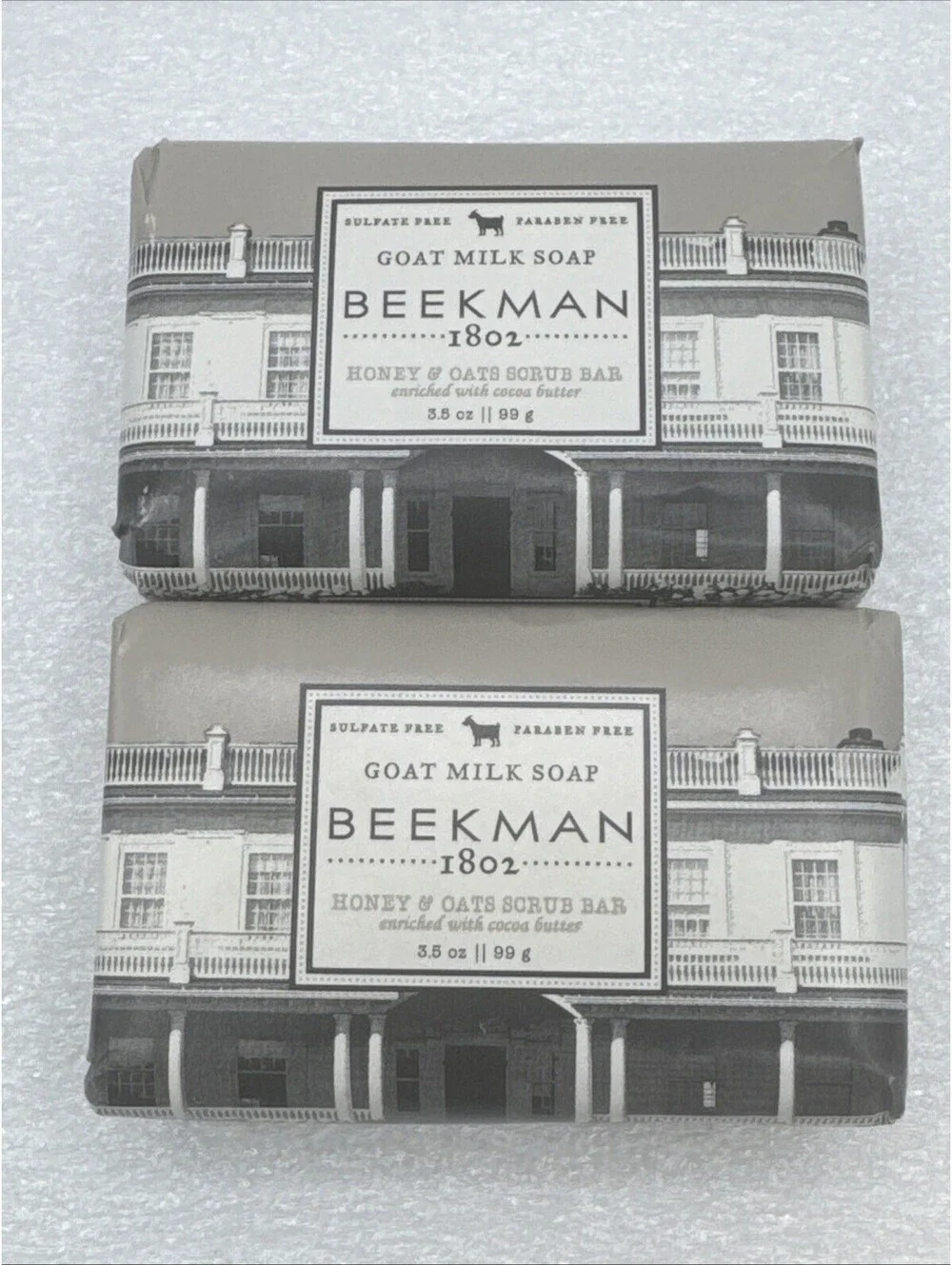 Lot Of 14 Beekman 1802 Goat Milk 3.5oz Palm Bar Soaps Vanilla, Davesforth…